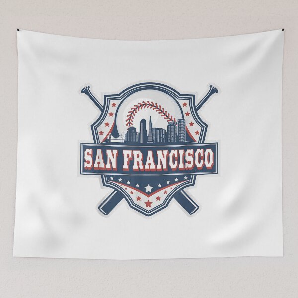 Item preview, Vintage San Francisco Baseball Skyline designed and sold by Soospal.