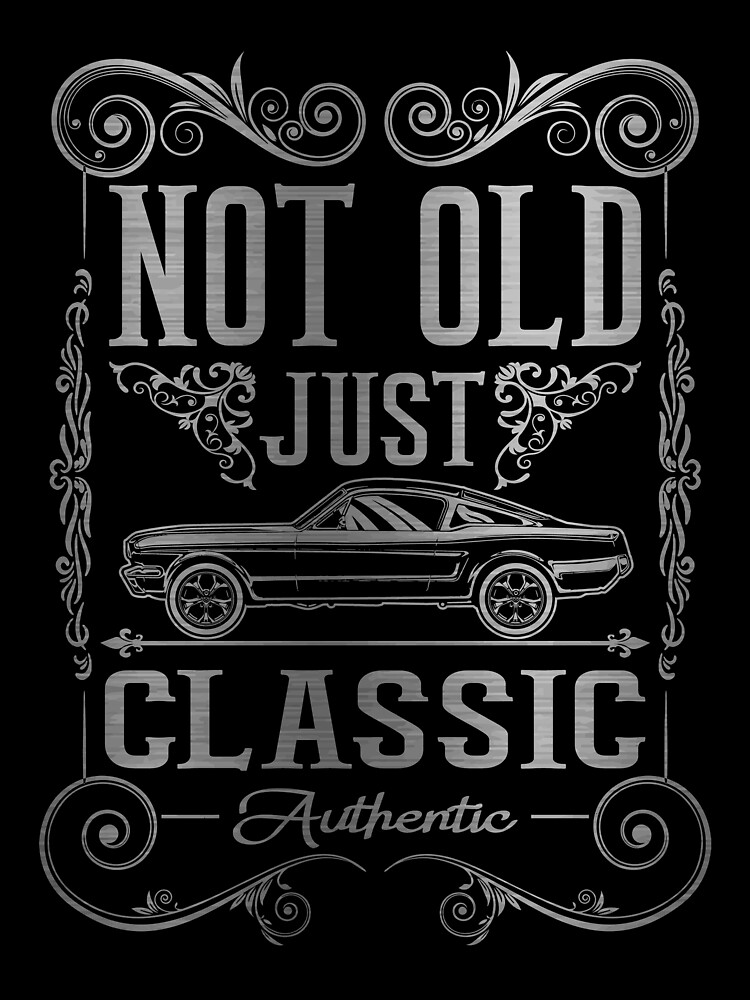 Thumbnail 3 von 3, Tuch, Not Old Just Classic Car Lover Vintage Muscle Car Birthday Gear designt und verkauft von DynamicDesign.