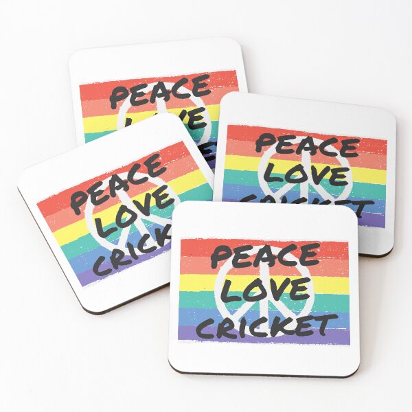 Item preview, Peace. Love. Cricket  designed and sold by TheGreenGoat.