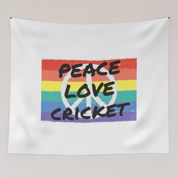 Artikelvorschau, Frieden. Liebe. Kricket entworfen und verkauft von TheGreenGoat.