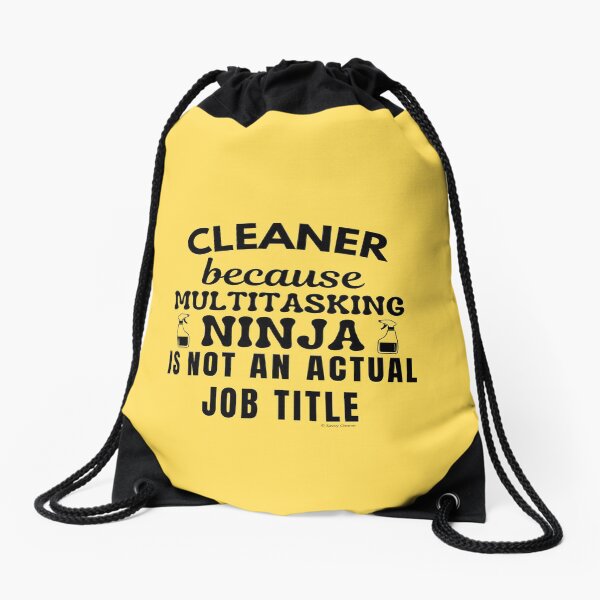 Item preview, Cleaner Because Multitasking Ninja Not An Actual Job Title Cleaning Lady Fun designed and sold by SavvyCleaner.
