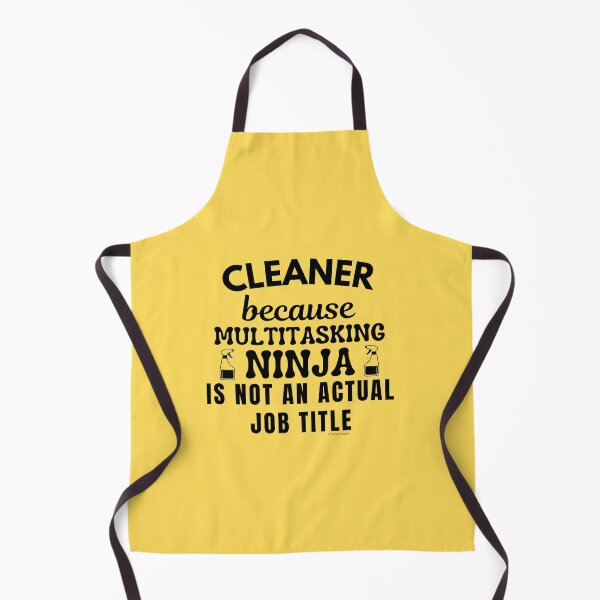 Item preview, Cleaner Because Multitasking Ninja Not An Actual Job Title Cleaning Lady Fun designed and sold by SavvyCleaner.