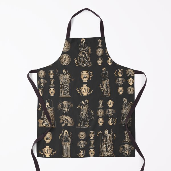 Item preview, Gold ancient Greek Olympian gods mythological figures pattern designed and sold by CynthiaGraphics.