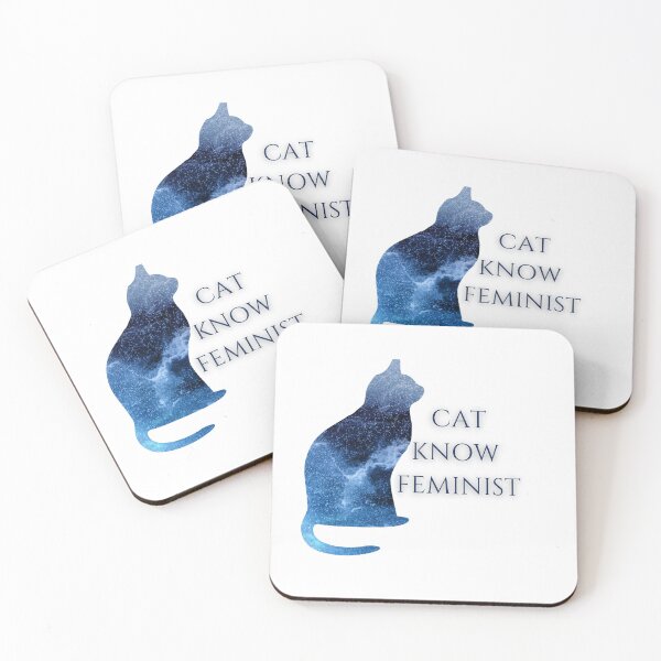 Item preview, Cat Know Feminist designed and sold by creaturespie.