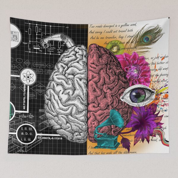Item preview, Right vs. Left Brain designed and sold by WhitneyBurdge.