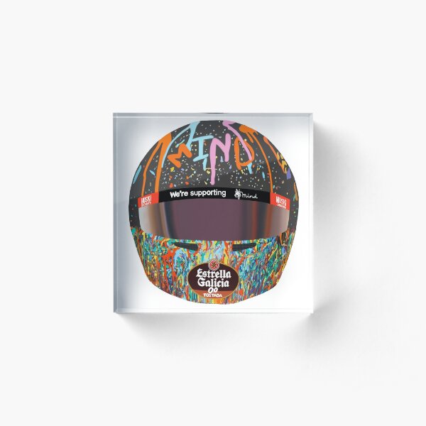 Lando Norris Helmet - Mind Acrylic Block