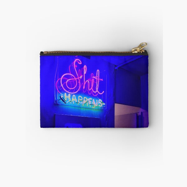 Item preview, SHIT HAPPENS, NEON LIGHTS, 420 aesthetic, trippie aesthetic designed and sold by Happy  Soul Store.