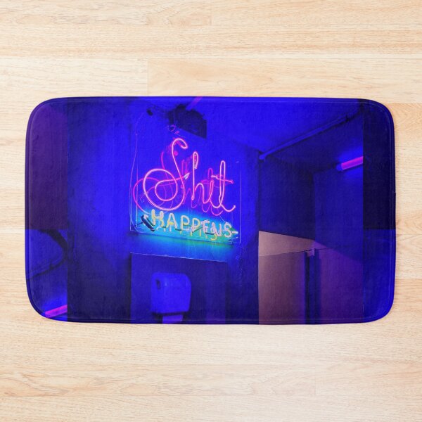 Item preview, SHIT HAPPENS, NEON LIGHTS, 420 aesthetic, trippie aesthetic designed and sold by Happy  Soul Store.
