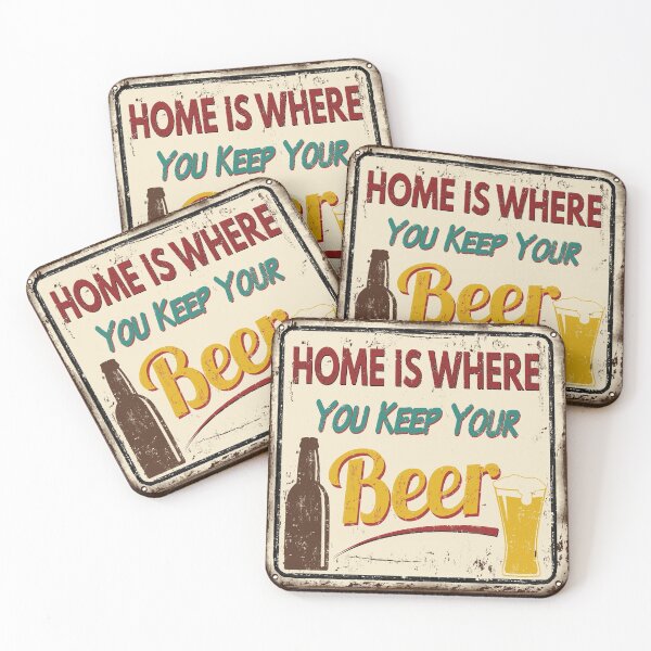 Item preview, Home Is Where You Keep Your Beer designed and sold by questadesigns.