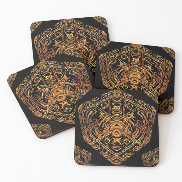 Item preview, Gold Filigree 3-D Fractal Rendering designed and sold by Lyle Hatch.