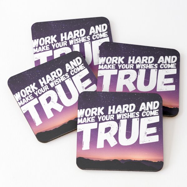 Item preview, WORK HARD AND MAKE YOUR WISHES COME  TRUE designed and sold by SerenityPax.