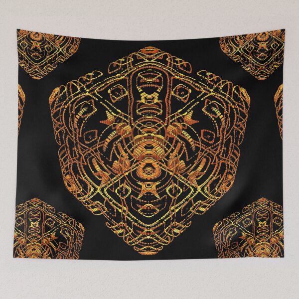 Item preview, Gold Filigree 3-D Fractal Rendering designed and sold by Lyle Hatch.