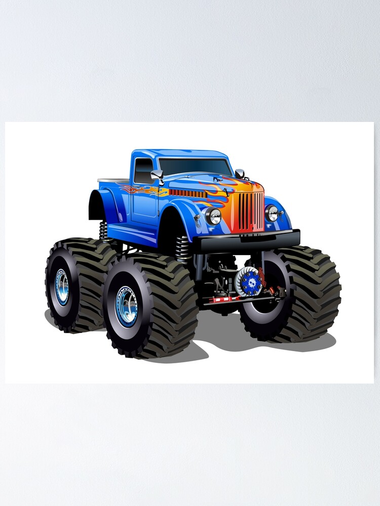 Cartoon Monster Truck, Vectors