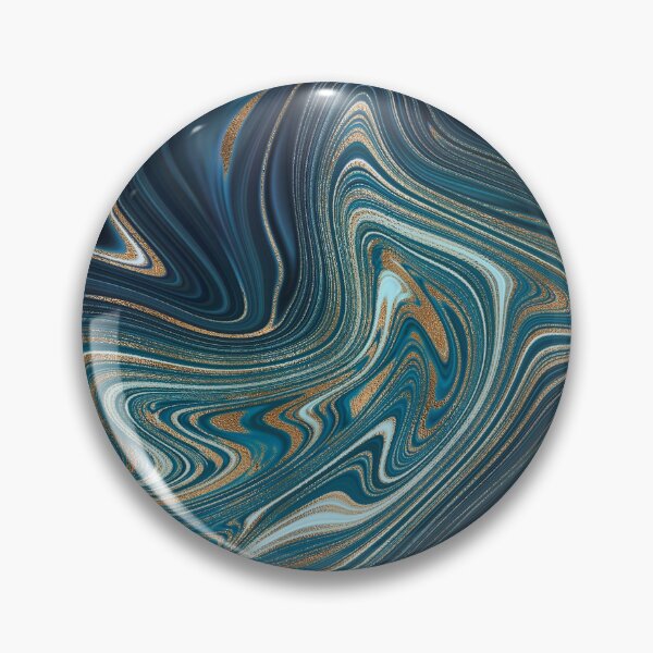 Item preview, Teal gold agate liquid marble texture fluid artwork designed and sold by CynthiaGraphics.