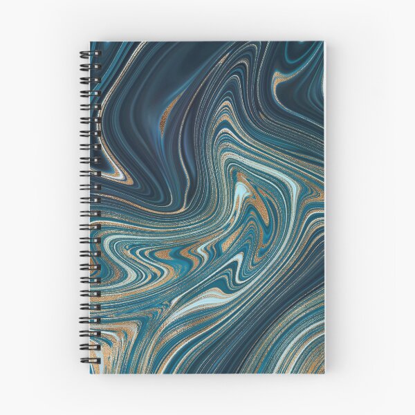 Item preview, Teal gold agate liquid marble texture fluid artwork designed and sold by CynthiaGraphics.