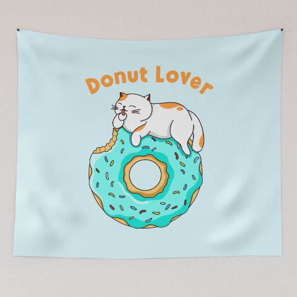 Item preview, Cat Donut Lover designed and sold by Kimprut.