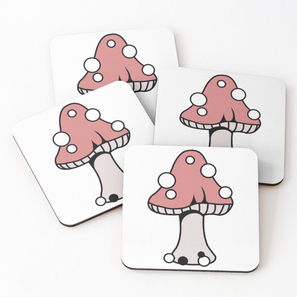 Item preview, pink aesthetic mushroom designed and sold by honeyinthesun.