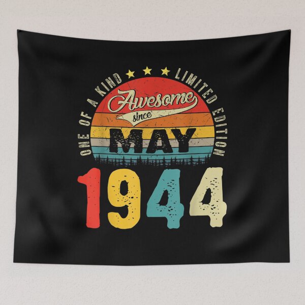 Item preview, 77th Birthday Decorations May 1944 Men Women 77 Years Old Gift  designed and sold by lindafrances.