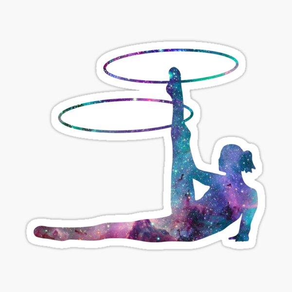 Circus Flow Arts - Cosmic Hula Hoops 2 - Midnight Sticker