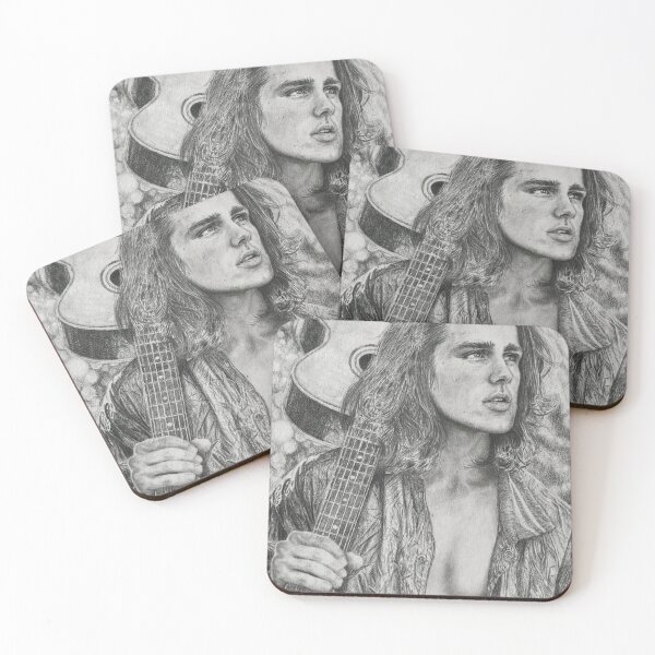 Item preview, Charlie Gillespie and his guitar designed and sold by AnnaDoesHerArt.