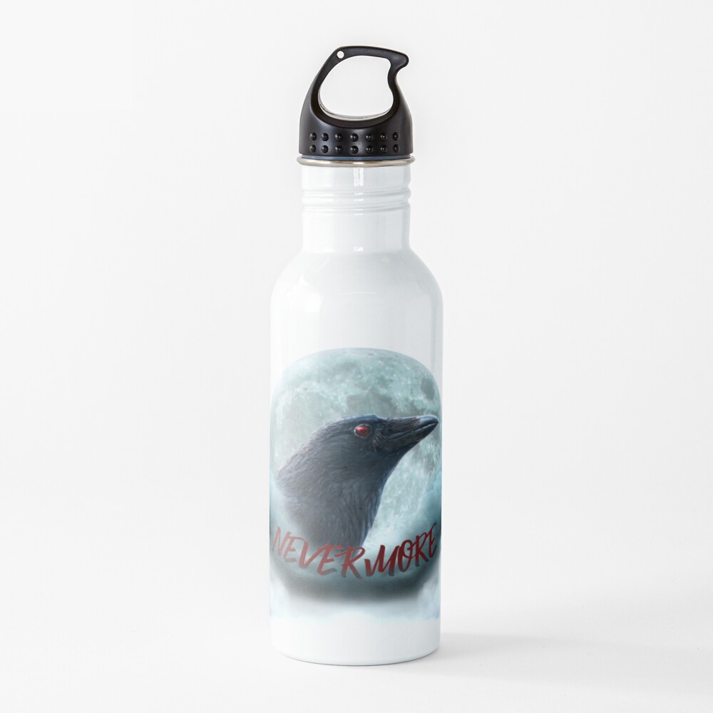 The Raven Nevermore  Water Bottle for Sale by HenrykaJewelle