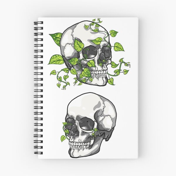 Artikelvorschau, Memento Mori - Pothos Reben in Schädeln entworfen und verkauft von Taima Al Bahri.