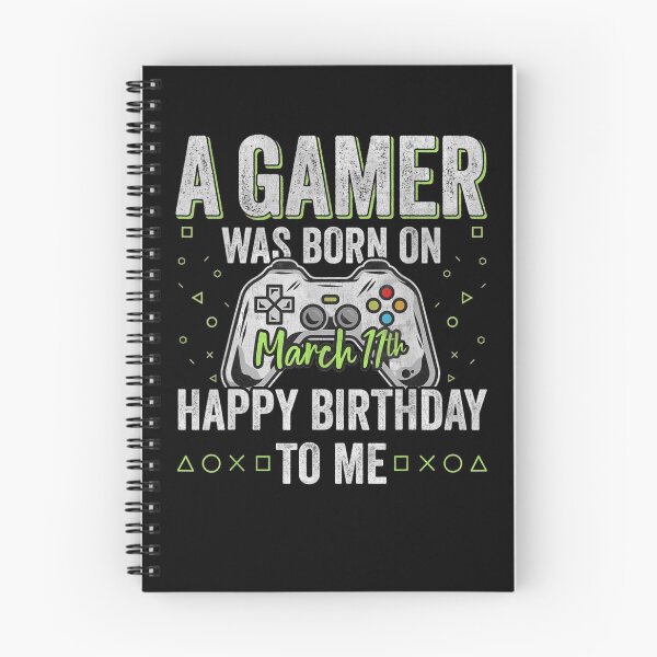 Item preview, A Gamer Was Born On March 11th Happy Birthday To Me 11  designed and sold by mylahKristian.