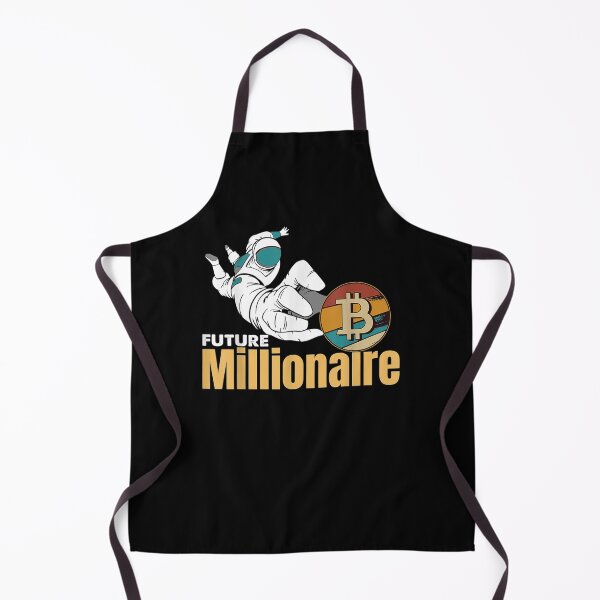 Item preview, Future Millionaire Bitcoin Crypto Hodler Astronaut Retro Gift designed and sold by lindafrances.