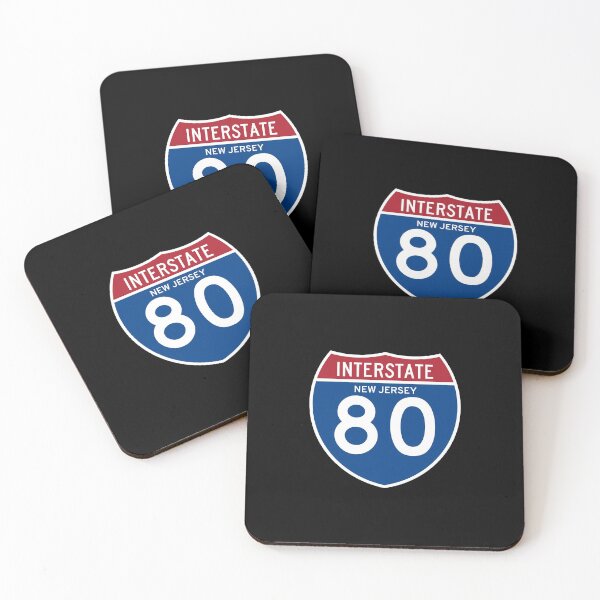 Item preview, Interstate 80 New Jersey Shield Street Sign designed and sold by allcitymetro.