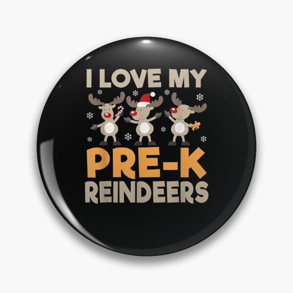 Item preview, Festive I Love My Pre K Reindeers Santa Deer Pun Holiday  designed and sold by mylahKristian.