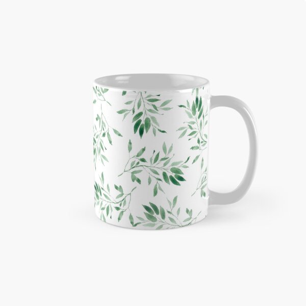 Item preview, Watercolor leaves green - pattern designed and sold by SileneDidIt.