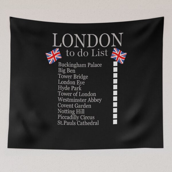 Item preview, London To Do List Sights Gb Vacation Trip Gift  designed and sold by lindafrances.