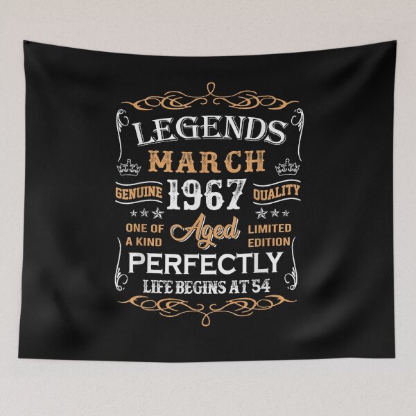 Item preview, March 1967 54th Birthday Gift 54 Years Of Being Awesome  designed and sold by mylahKristian.