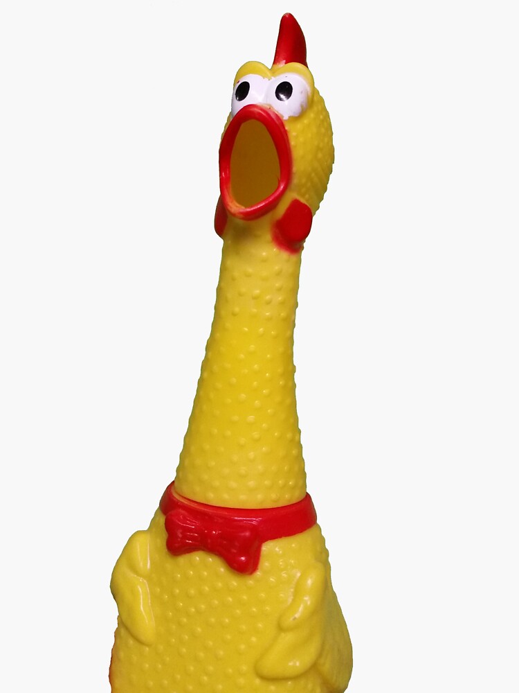 "Rubber Chicken" Sticker for Sale by ricksta101 Redbubble
