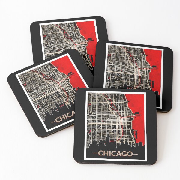 Item preview, Chicago City Edition Map designed and sold by kelbyredux.