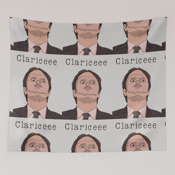 Item preview, Dwight Schrute Clarice The Office Cartoon Digital Art With Quote designed and sold by V3N4BL3.
