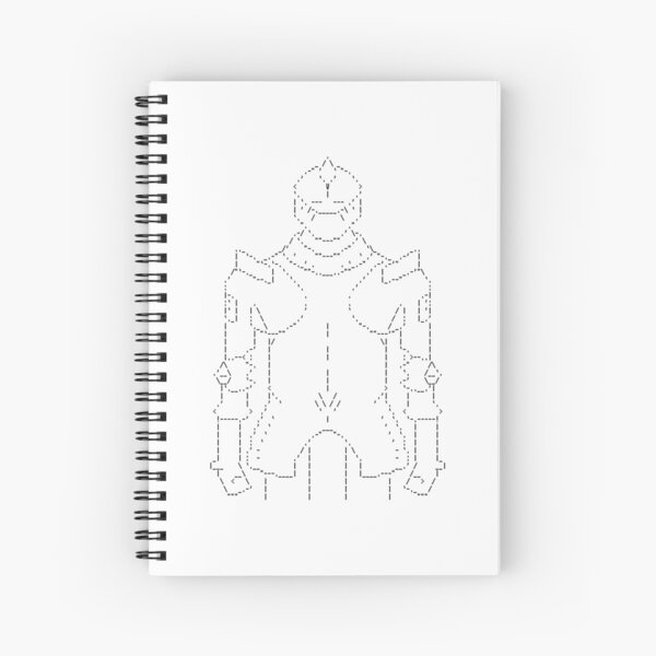 Gothic Warrior (Black) Spiral Notebook