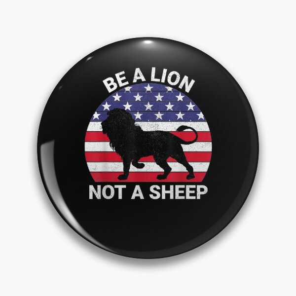 Item preview, Be A Lion Not A Sheep Usa Flag Women Men Patriotic  designed and sold by mylahKristian.