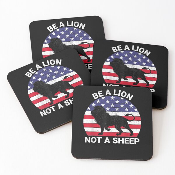 Item preview, Be A Lion Not A Sheep Usa Flag Women Men Patriotic  designed and sold by mylahKristian.