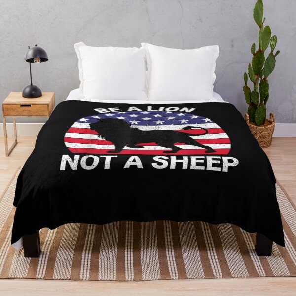 Item preview, Be A Lion Not A Sheep Usa Flag Women Men Patriotic  designed and sold by mylahKristian.