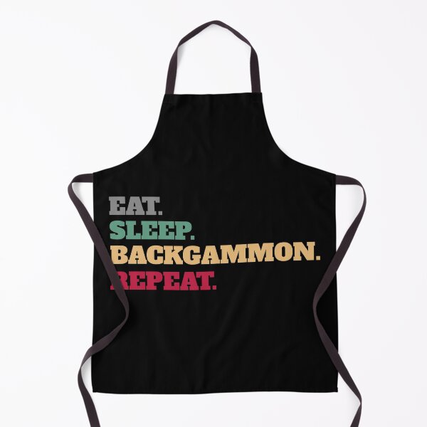 Item preview, Retro Vintage Eat Sleep Backgammon Repeat designed and sold by Salvadax.