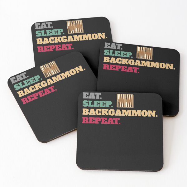Item preview, Eat Sleep Backgammon Repeat designed and sold by Salvadax.