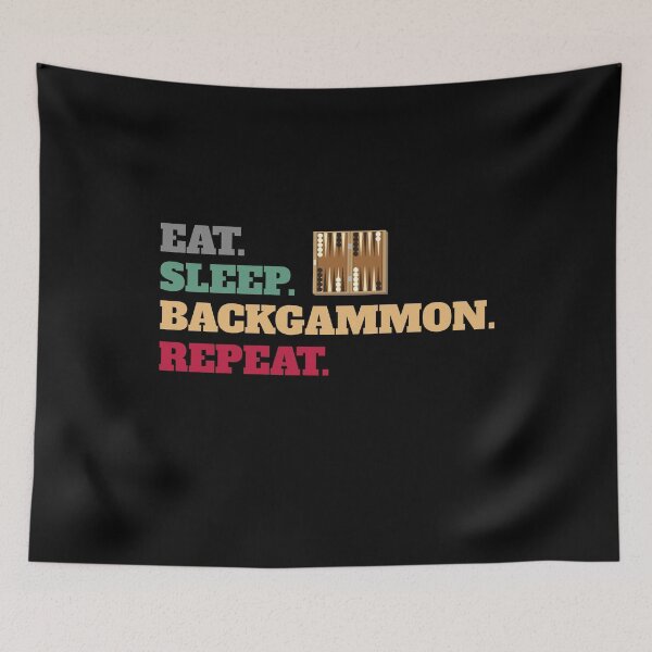 Item preview, Eat Sleep Backgammon Repeat designed and sold by Salvadax.