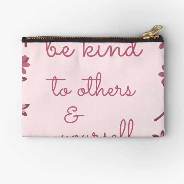 Item preview, Be Kind To Others & Yourself Cute Purple Pink Flowers Typography designed and sold by Dream Big! by E. H..