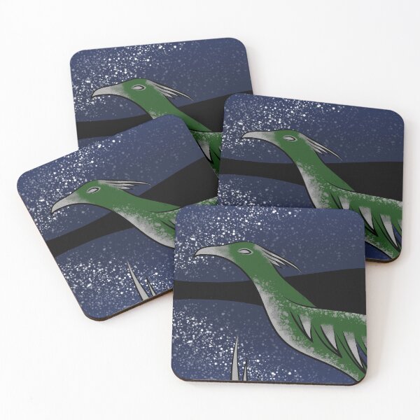 Item preview, Green phoenix at night designed and sold by TheChaton35.