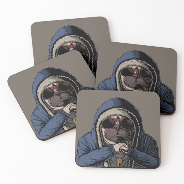 Item preview, Mysterious Pug Poker Player designed and sold by SLAG-Creative.