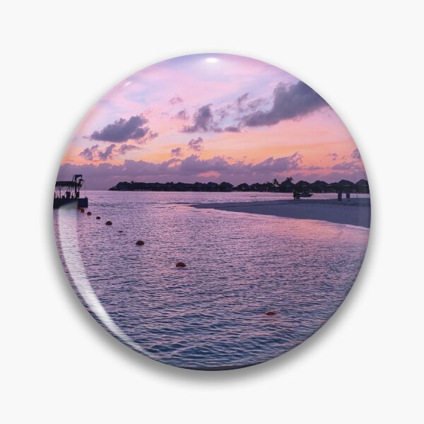 Item preview, Beautiful Maldives Purple Ocean Sunset  designed and sold by newburyboutique.