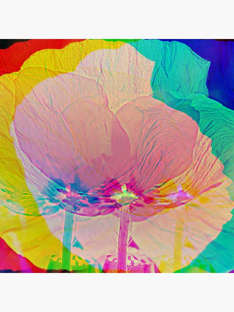 Thumbnail 5 of 5, Acrylic Block, Poppy Power! designed and sold by April Dowling.