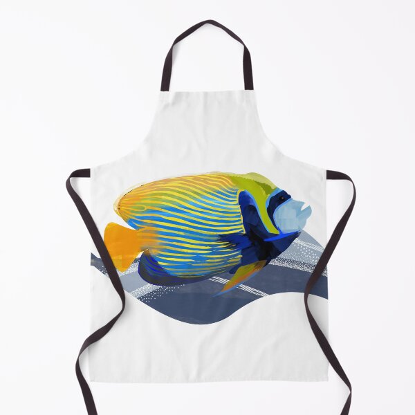 Item preview, Bright blue and yellow tropical fish watercolor illustration - Caroline Laursen Original designed and sold by Caroline Laursen.