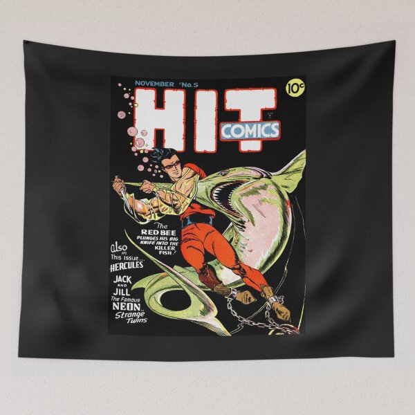Item preview, Vintage Hit Comics 5 The RED BEE vs A Swordfish Classic T-Shirt designed and sold by Kaylinky.